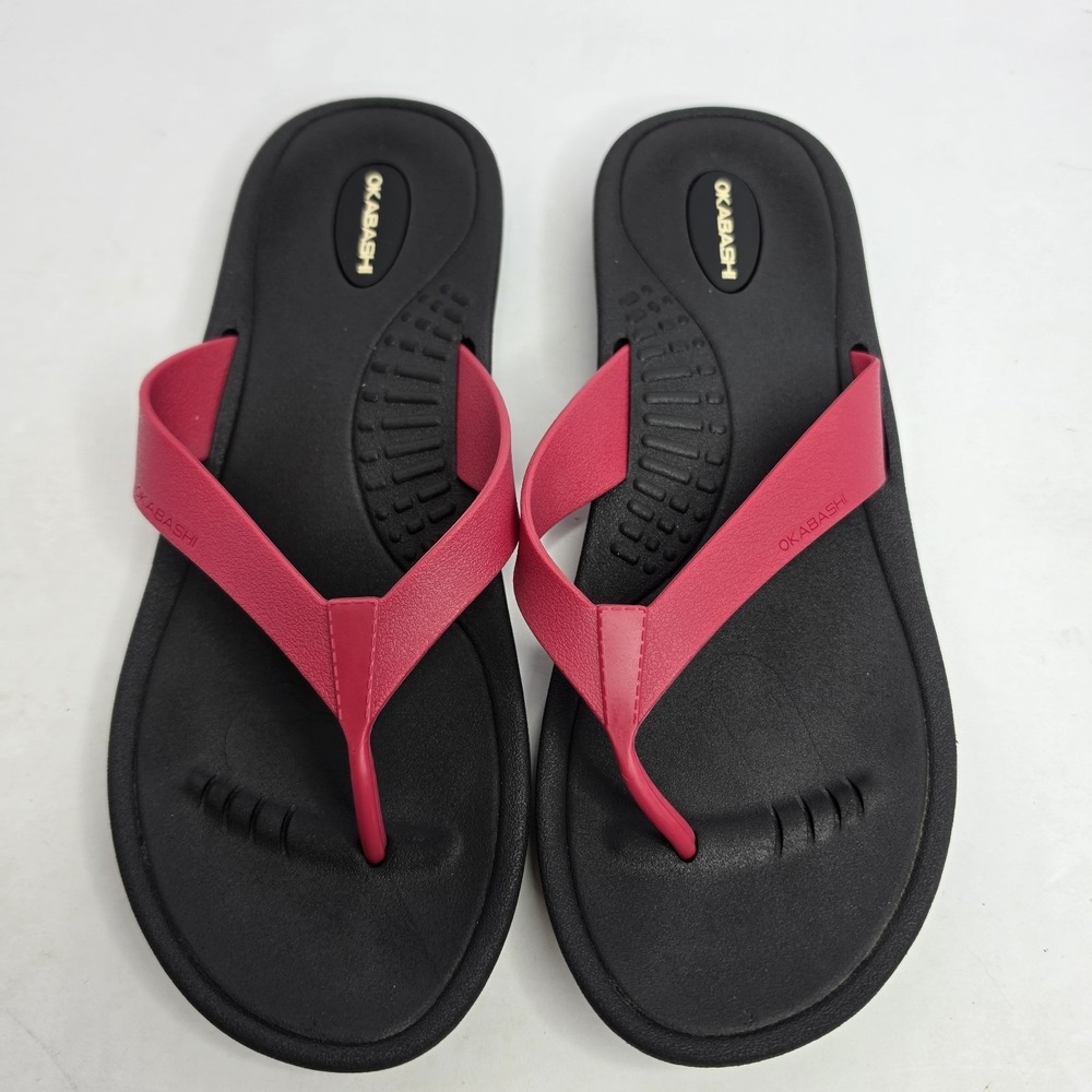 Okabashi Flip Flop Sandals Pink Size 7
